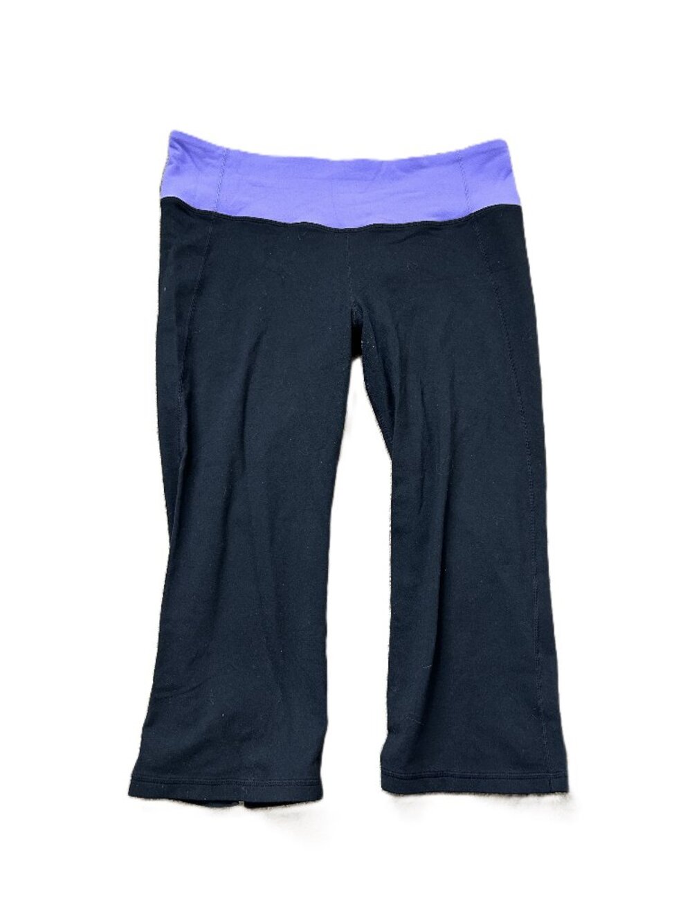 Lululemon Cropped Leggings Purple Black 12